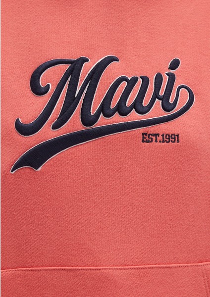 Mavi Logo Baskılı Pembe Sweatshirt 1S10420-71076