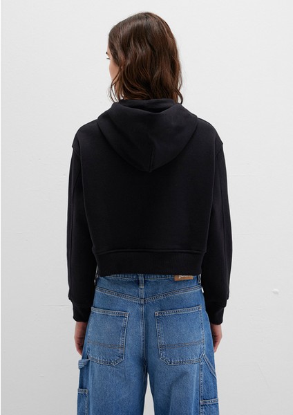 Kapüşonlu Siyah Sweatshirt 1S10386-900 indirimleri