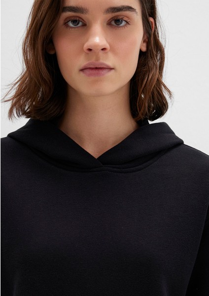 Kapüşonlu Siyah Sweatshirt 1S10386-900
