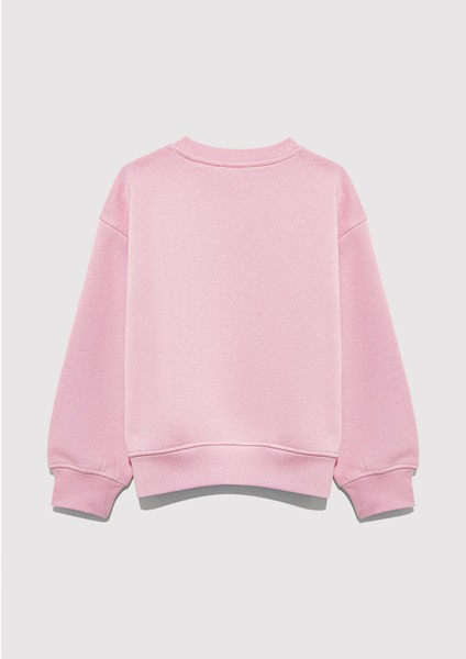 Mavi Kedi Logo Baskılı Pembe Sweatshirt 7S10162-70973 indirimleri