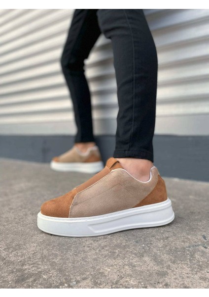 JY007 Alba Bağcıksız Süet Erkek Günlük Sneaker Ayakkabı Sbt Taba/vizon fiyatları