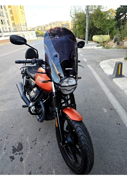Moto Guzzi V7 Stone Siperlik Ön Cam 2021-2023 Model 53CM Siyah Renkli 4mm Aparatsızdır fiyatları
