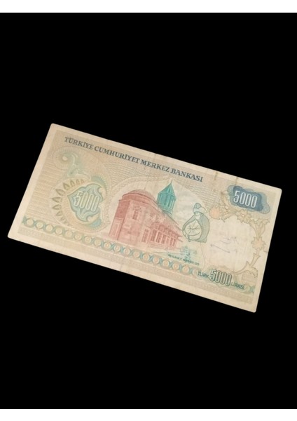 7. Emisyon 5000 Türk Lirası Kağıt Koleksiyon Para Hobi Hediye Antika Darpane Numusmatik fiyatları