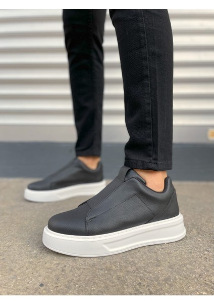 JY007 Alba Bağcıksız Cilt Erkek Günlük Sneaker Ayakkabı Cbt Siyah fiyatları