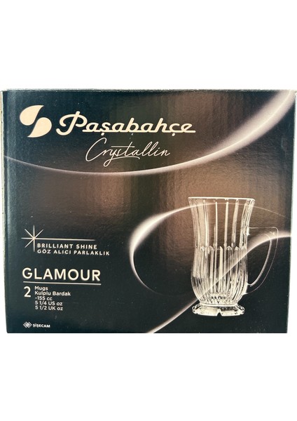 Glamour Crystal Fincan/kupa 2li 155 cc