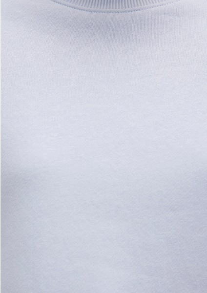Bisiklet Yaka Mavi Sweatshirt 1S10387-89201