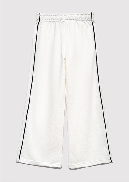 Çizgi Detaylı Beyaz Eşofman Altı 7010021-70057 indirimleri