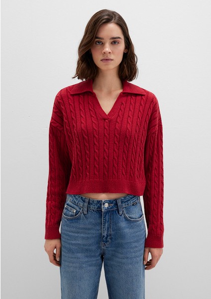 Kırmızı Triko Polo 1710717-70391 fırsatları