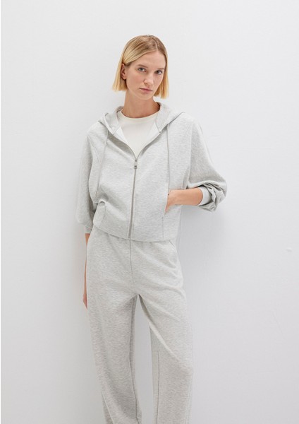 Fermuarlı Gri Sweatshirt 1S10440-87033 modelleri