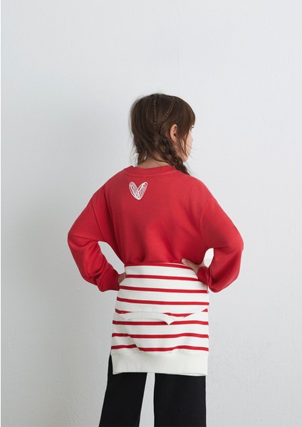 Baskılı Kırmızı Sweatshirt 7S10131-84538 modelleri