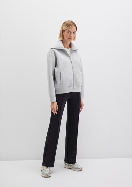 Siyah Örme Pantolon 1010968-900 modelleri