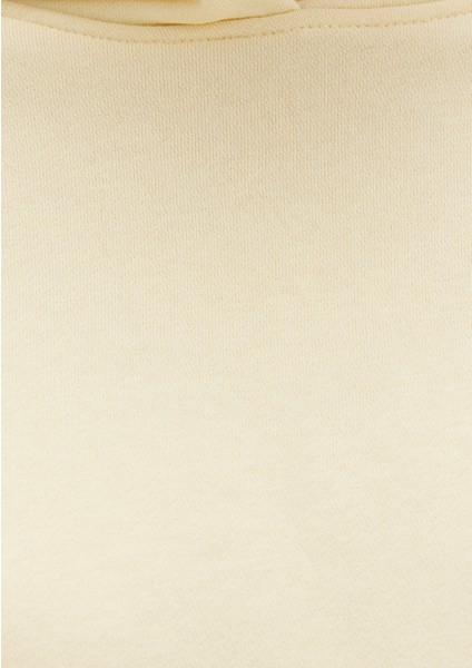 Kapüşonlu Sarı Sweatshirt 1S10386-71187