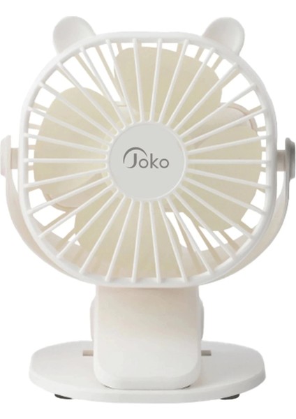 JS03 Masaüstü Soğutma Fanı - BEYAZ-(5796)