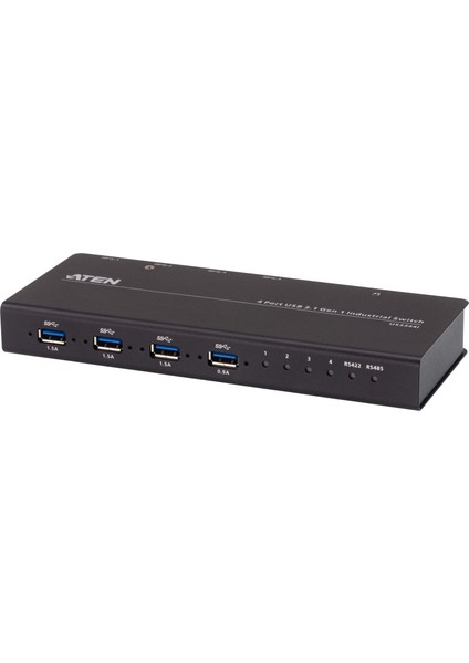 4 x 4 USB 3.1 Gen1 USB Arayüzüne Sahip Cihazları Paylaştıran Endüstriyel Hub Switch&lt;br&gt; 4 x 4 USB 3.1 Gen 1 Industrial Hub Switch