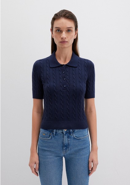 Lacivert Triko Polo 1710328-84371 modelleri