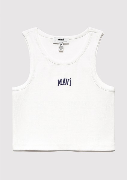 Mavi Logo Baskılı Ekru Atlet 7610336-70057 modelleri