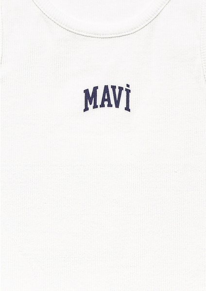 Mavi Logo Baskılı Ekru Atlet 7610336-70057 indirimleri