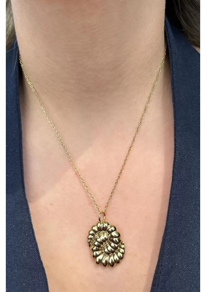 Altın Renk Çelik Kolye