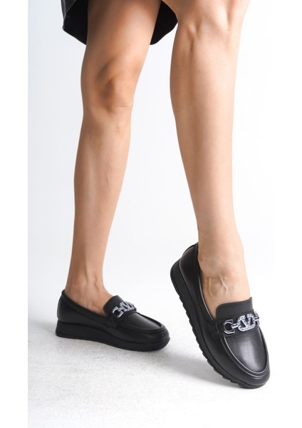 Anna Ortopedik Rahat Taban Toka Detaylı Klasik Kadın Babet Anne Ayakkabısı Cst - Siyah modelleri