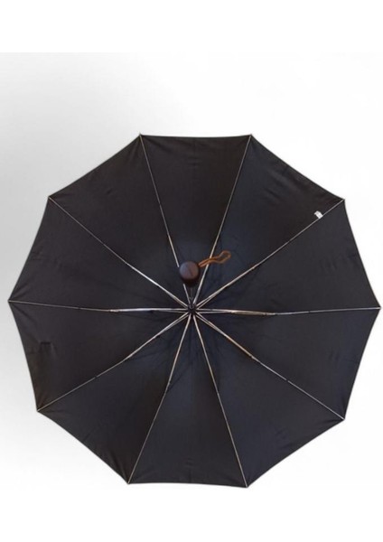 10 Telli Otomatik Açılır Ahşap Saplı Şemsiye 100 cm Çap 45 cm Kapalı Boyut Çelik Tel Manuel Kapanır indirimleri