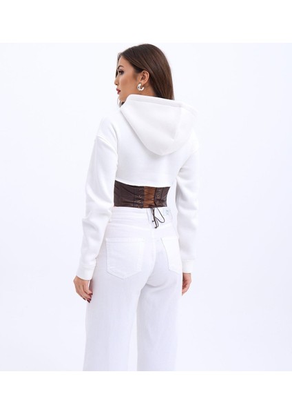 Göğüs Bağcık Detaylı Ajurlu Bluz Pantolon Takım 10098 indirimleri