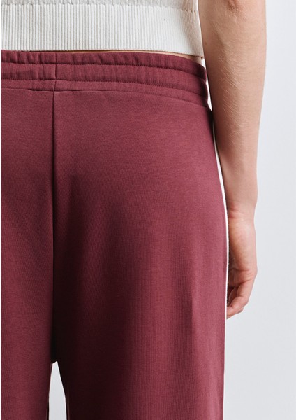 Mavi Logo Şerit Detaylı Bordo Eşofman Altı 1011038-70393