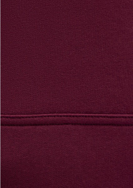 Mavi Logo Baskılı Kapüşonlu Bordo Sweatshirt 1600361-90705