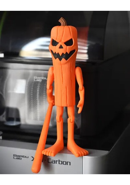 Tung Tung Sahur Halloween Hareketli Eklemli Dekor Oyuncak