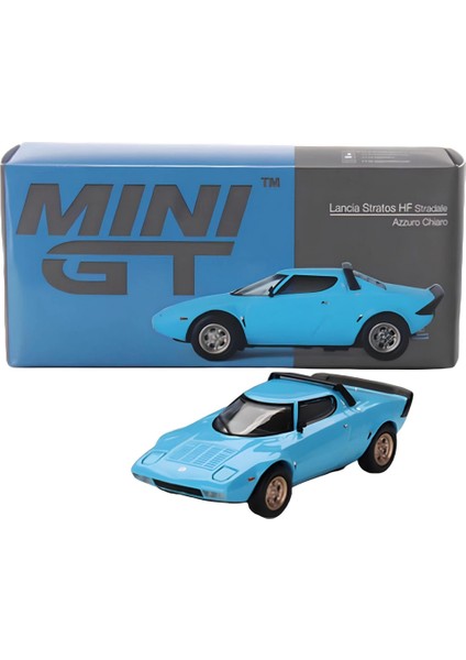 Mini Gt 1/64 Lancia Stratos Hf Stradale Azzuro Chiaro MGT00624 modelleri
