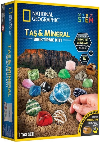 NAT03002 National Geographic Taş ve Mineral Biriktirme Kiti - RTNGRM15 +8 Yaş