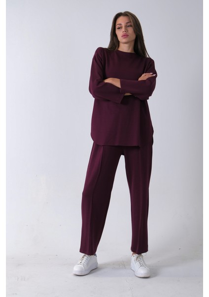 Mürdüm Rahat Kumaş Basic Pantolonlu Takım 31040630.21 fiyatları