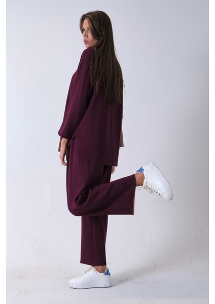 Mürdüm Rahat Kumaş Basic Pantolonlu Takım 31040630.21 indirimleri