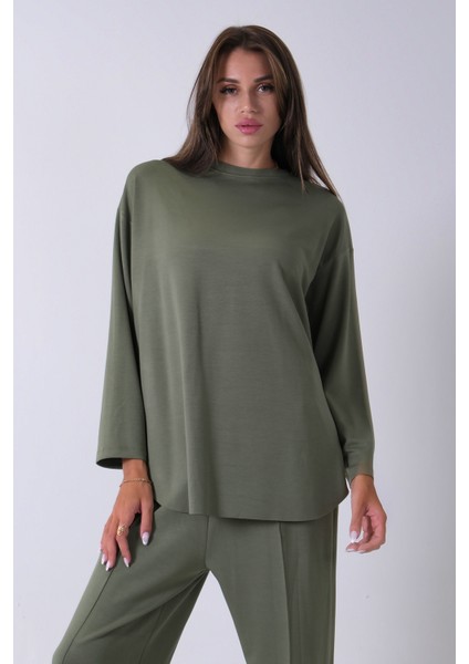 Çağla Rahat Kumaş Basic Pantolonlu Takım 31040630.332