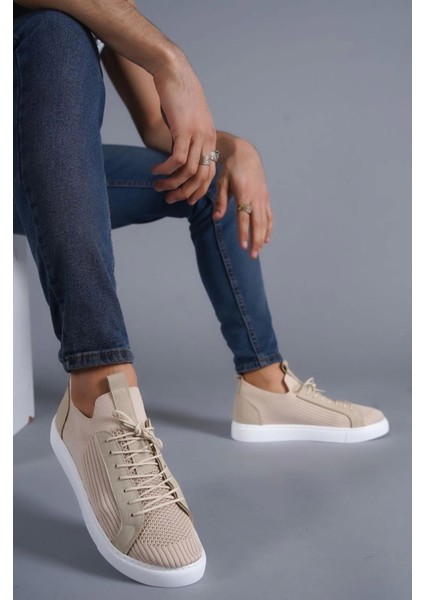 KB-112 Kuback Bej Triko Bağcıklı Günlük Erkek Ayakkabı fırsatları