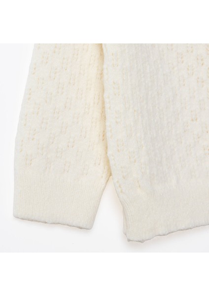 Kız Bebek Floral Teddy Bear Triko Hırka V Yaka Uzun Kol modelleri