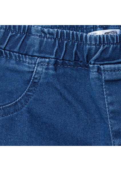Kız Bebek Denim Pantolon Reçme Paça modelleri