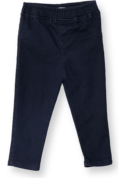 Kız Bebek Denim Pantolon Reçme Paça