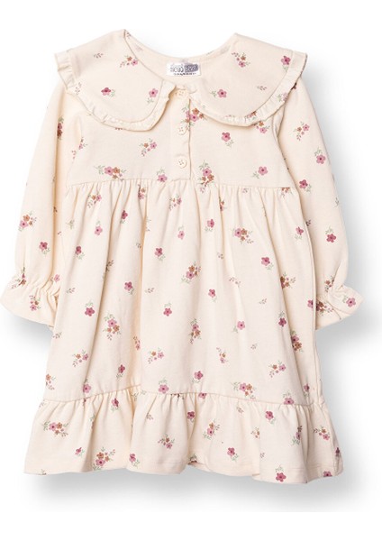 Kız Bebek Enjoy Bear Elbise Süprem Uzun Kol