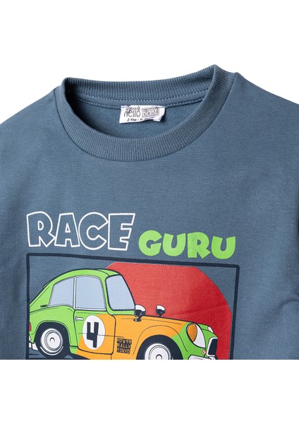 Erkek Bebek Basic Sweatshirt Şardonlu Bisiklet Yaka Uzun Kol modelleri