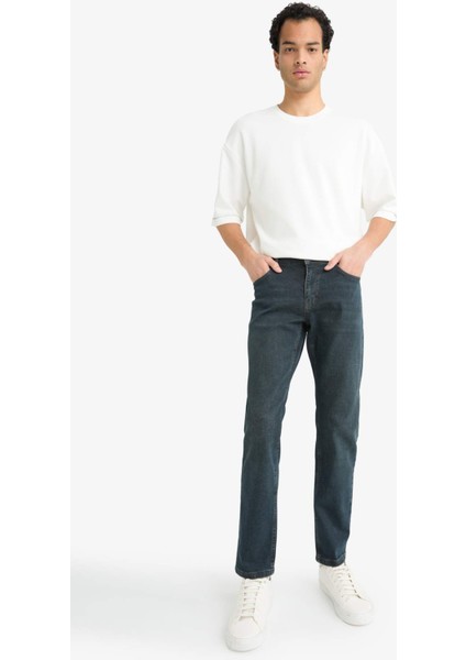 Pedro Slim Fit Dar Kalıp Normal Bel Dar Paça Jean Pantolon G1266AX25AU