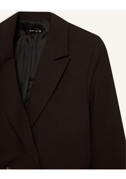 Oversize Geniş Kalıp Ceket Yaka Blazer Ceket E7732AX25AU fiyatları