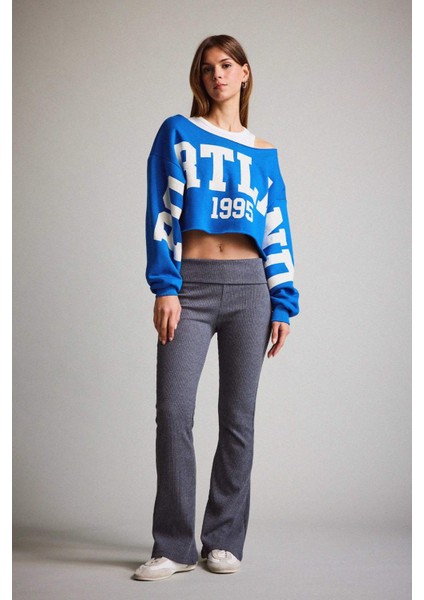 Kayık Yaka Baskılı Sweatshirt G3329AX25WN fiyatları