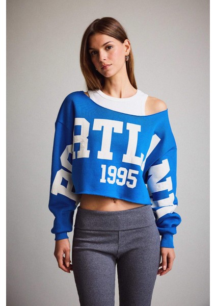 Kayık Yaka Baskılı Sweatshirt G3329AX25WN modelleri