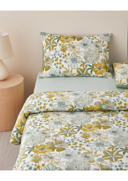 Garden Glory Pamuk Çift Kişilik Nevresim Takımı 200X220 cm Yeşil fiyatları