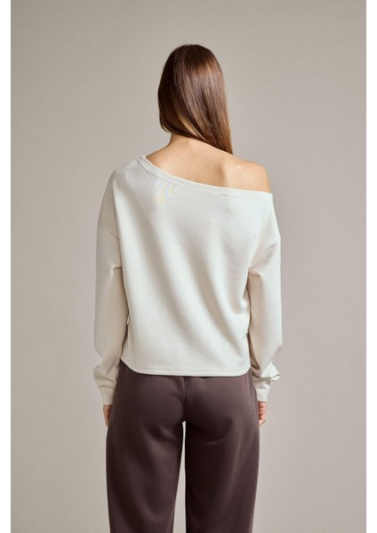Kayık Yaka Modal Sweatshirt G2914AX25AU