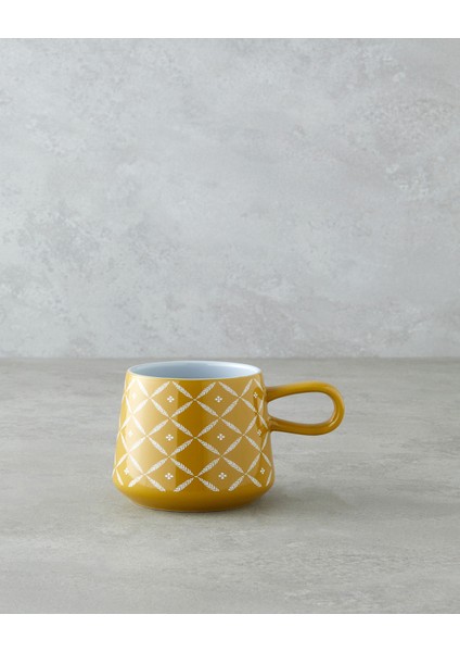 Branchy Stoneware Kupa 340 ml Hardal