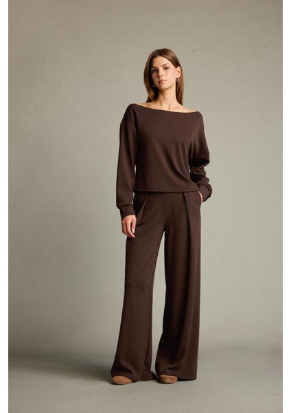 Kayık Yaka Modal Sweatshirt G2914AX25AU fiyatları