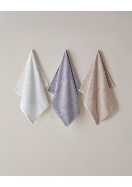 Wave Pamuk Yüz Havlusu 50X70 cm Mor modelleri