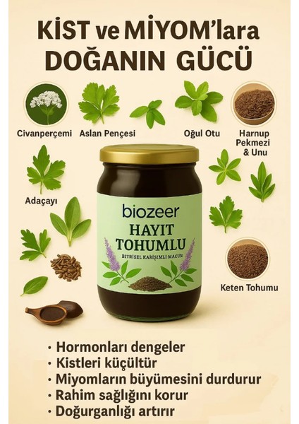 Hayıt Tohumlu Bitkisel Karışımlı Macun 800 Gr. indirimleri