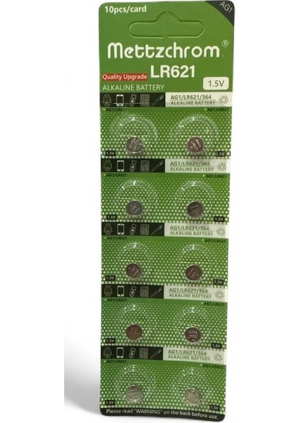 Ag1 LR621 364 Alkalin Düğme Pil 50 Adet fırsatları